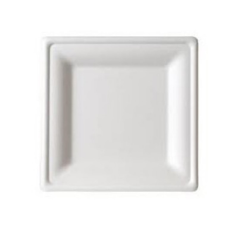 Assiette carrée BIO - 26 cm - 50 pcs